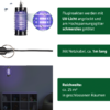 Fluglärmmessgerät mit UV-Lack angeritzt und am Hochspannungsgitter angebrachtes Aluminium
