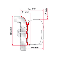 Adaptateur Fiamma B&uuml;rstner 400 Adaptateur de store pour Fiamma F45
