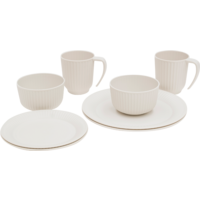Outwell Delish Geschirr-Set f&uuml;r 2 Personen sandstone
