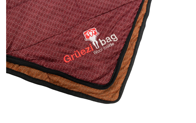 Grüezi Bag WellhealthBlanket Wool Home Schlafsack dark red/rusty orange