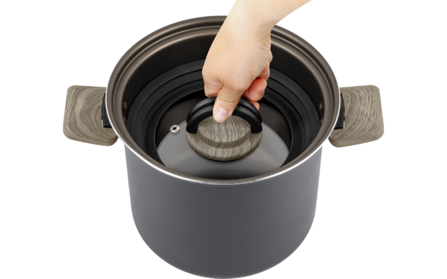 Produktbild Brunner Torralta Topfset stapelbar platzsparend f&uuml;r alle Herdarten geeignet 1