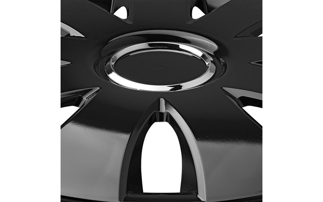 Pro Plus Aura 15 inch wieldoppen- Set van 4 stuks in displaydoos zwart