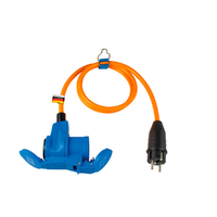 C&acirc;ble adaptateur avec fiche &agrave; contact de protection et prise combin&eacute;e CEE 1,5 m AS Schwabe