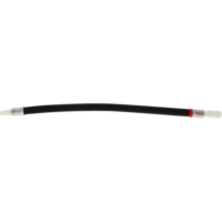 Manguera flexible de nailon Comet con boquillas de 1/2 pulgada y acoplamiento r&aacute;pido recta de 350 mm para agua caliente