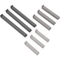 Berger Closure Clip Set 9 pcs. gray