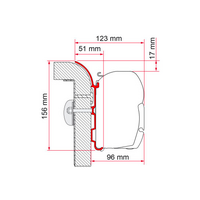 Fiamma Kit B&uuml;rstner awning adapter for Fiamma F45