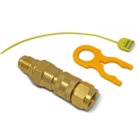 ALUGAS snelkoppeling met terugslagklep voor TRAVELMate tankcilinder