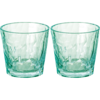 Koziol Superglass CLUB Nr. 22 Set van 2 250 ml transparant jade