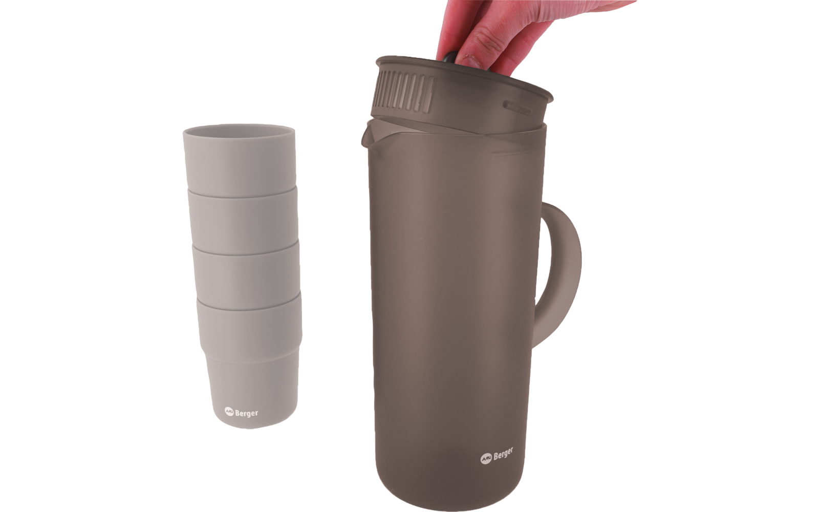 Image du produit Berger Getr&auml;nkeset Kanne inkl. Trinkbecher 5-tlg. 1