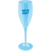 Koziol Cheers No. 1 Holy Shit Sektglas aus Thermoplastik 100 ml