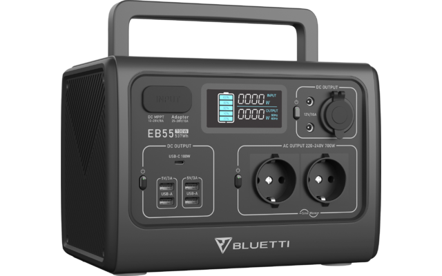 BLUETTI Station d'énergie portable EB55-Blue-EU