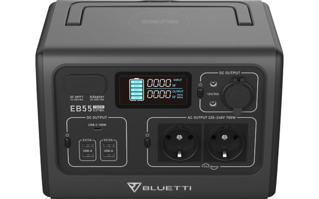 BLUETTI Station d'énergie portable EB55-Blue-EU