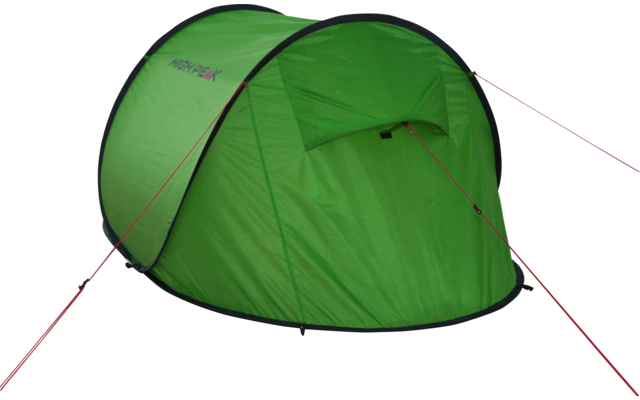 High Peak Vision 3 Single Roof 3 Person Pop Up Throw Up Tent Groen