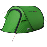 High Peak Vision 3 Einfachdach Pop Up Wurfzelt gr&uuml;n f&uuml;r 3 Personen