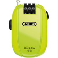 Abus Combiflex Stopover 65 Roll-Back Kabelschloss neon