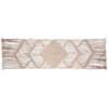 Papier beige clair froissé sur fond blanc