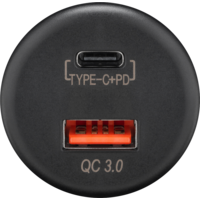 Goobay dubbele USB ingebouwde oplader 12V/24V met snel opladen technologie