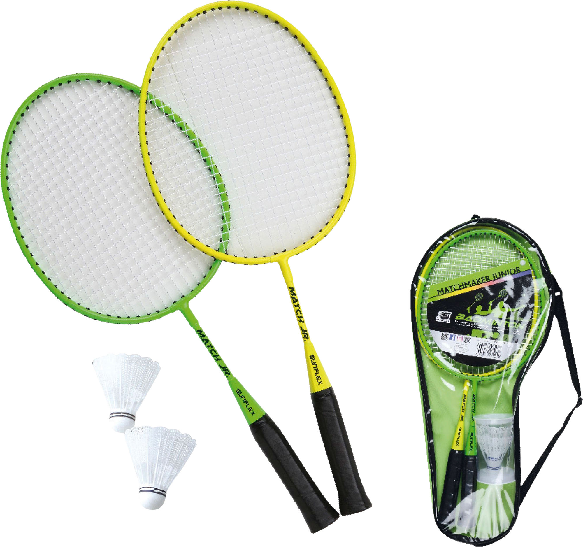Sunflex Badminton Racket Dynamic Set da badminton Sunflex sport - Berger Camping
