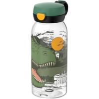 Mepal Campus Kinder-Trinkflasche mit Klappdeckel auslaufsicher 600 ml Dino