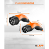 Kleines Produktbild Lapp Selbstaufrollendes Doppelhelix Ladekabel Typ 2 Mode 3 / 3-phasig 32 A bis 22 kW 7 Meter 1