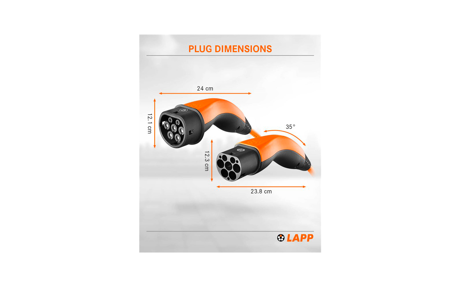 Produktbild Lapp Selbstaufrollendes Doppelhelix Ladekabel Typ 2 Mode 3 / 3-phasig 32 A bis 22 kW 7 Meter 1
