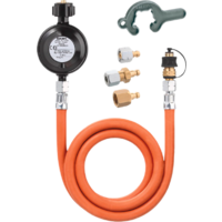 Set tubo e regolatore GOK EN61 1.5kg/h 50mbar KLFxSKUx1500 con 3 nippli