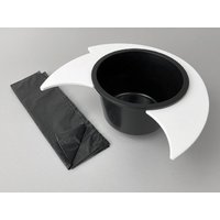 Flexaport Trenntoiletten-Einsatz Set passend f&uuml;r Thetford C220 wei&szlig;/matt Acryl mit 50 T&uuml;ten geruchsdicht inkl. Folienschwei&szlig;ger&auml;t 15 cm