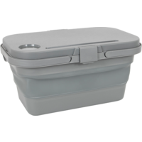 Bo-Camp foldable basket gray 17 liters