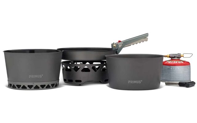 Produktbild Primus PrimeTech Stove Set II Gaskocher 2000 W inklusive Kochgeschirrset 8 teilig 1