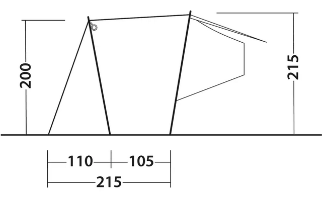 Technische Zeichnung eines zusammengesetzten Winkels mit Maßen in Millimetern