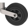 Metal wheel with hand crank and bracket