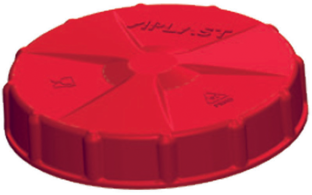 Produktbild Aplast Tankdeckel 140 mm f&uuml;r Abwassertank rot 1