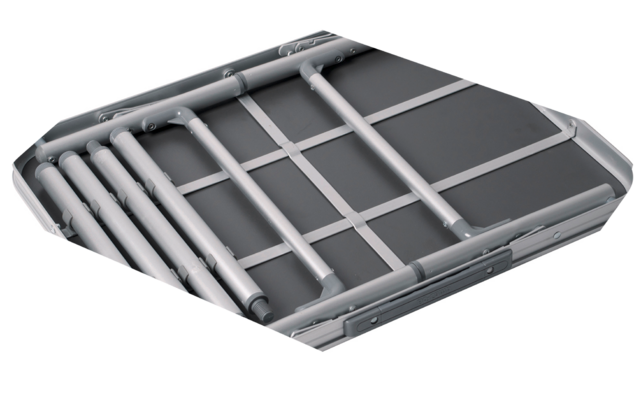 Bo-Camp aluminium campingtafel grijs 2 treden 60 x 45 cm