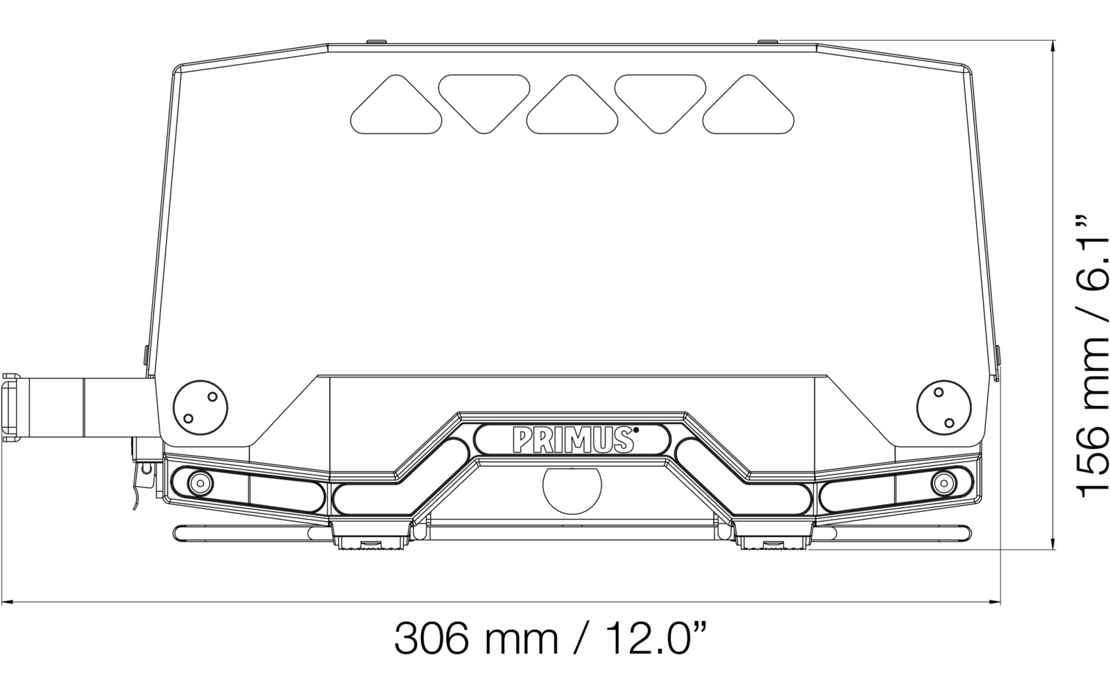 Product afbeelding Primus Kuchoma tragbarer Gasgrill 2500 W 1