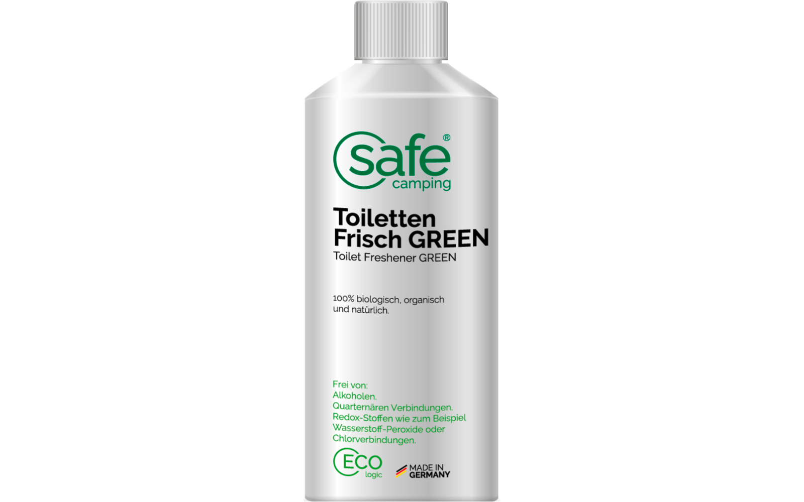 Produktbild Safe Camping Toiletten-Frisch Green Zusatz f&uuml;r den Sp&uuml;lwassertank 1