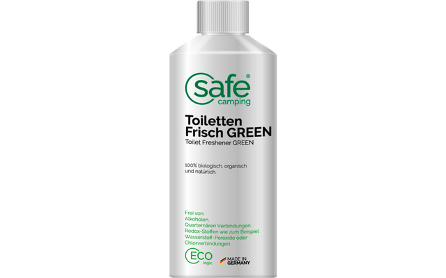 Produktbild Safe Camping Toiletten-Frisch Green Zusatz f&uuml;r den Sp&uuml;lwassertank 1