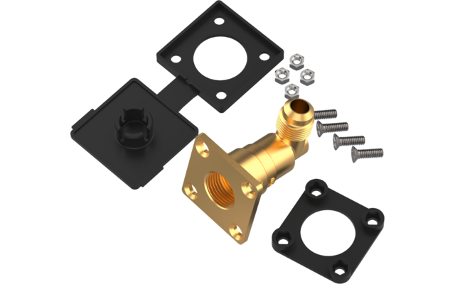 Produktbild CAMPKO LPG Tankstutzen HK Flach W21,8 x 1/14 auf LPG F&uuml;llschlauch 1