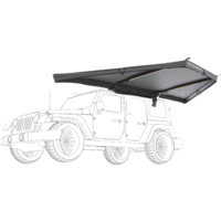 Vickywood Leaf 180&deg; Heckmarkise Kompakte Auto-Markise 150 cm mit LED-Beleuchtung