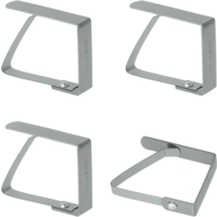 Metaltex Tischtuchklammern aus Edelstahl mit Inox-Feder 4 St&uuml;ck 