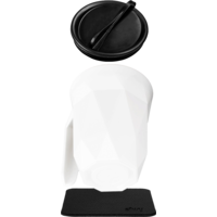 Silwy magnetic coffee cup with lid incl. metal nano gel pad