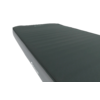 A gray mat with a smooth surface, photographed at an angle