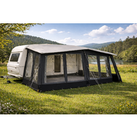 Dometic Residence Air Stay Gr. 16 aufblasbares Volleinzugs-Vorzelt mit dreiseitigem Wetterschutzvordach 6,45 x 2,55 x 2,75 m