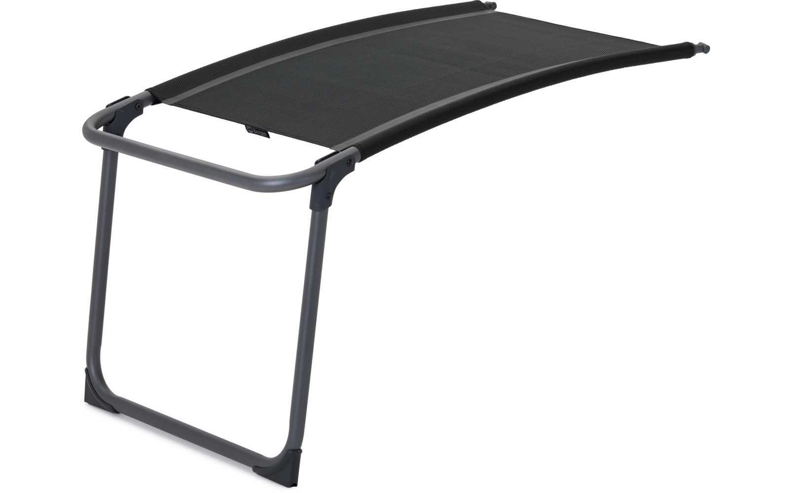 Schwarzer Sonnenschutz mit Metallrahmen