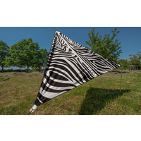 Bent Sonnensegel TC-Zip-Canvas Single aus Baumwoll-Mischgewebe Zebra Design