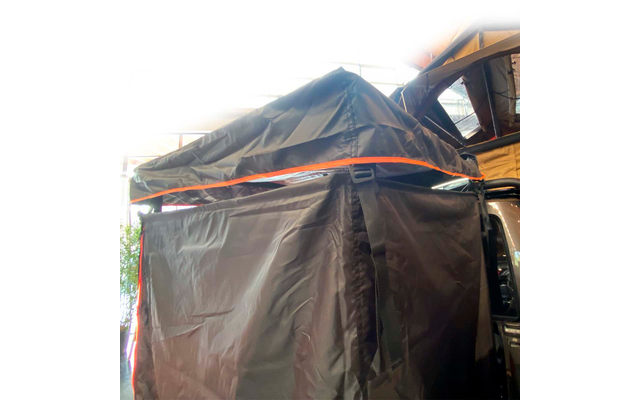 Tente de douche Vickywood avec housse de pluie 100 cm noire