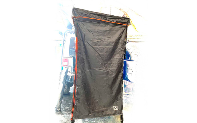 Tenda doccia Vickywood con protezione dalla pioggia 100 cm nero