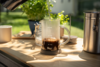 Berger French Press Maker 600 ml Kaffeezubereiter f&uuml;r 3 Tassen grau