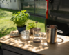 Berger French Press Maker 600 ml Kaffeezubereiter f&uuml;r 3 Tassen grau