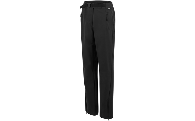 Schwarze Hose mit geradem Schnitt auf weißem Hintergrund