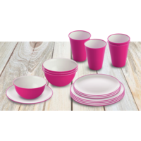 Omada bestekset met graankom 16 st. fuchsia voor 4 personen